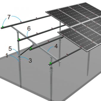 c tipi çelik güneş montaj yapısı sağlayıcısı