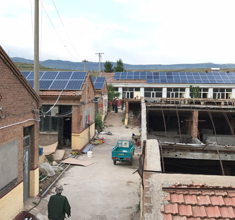 hebei Zhangjiakou 80KW çatıdaki fotovoltaik güç istasyonu