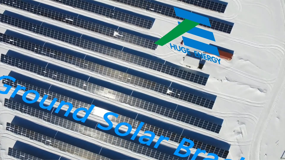 Karda fotovoltaik elektrik santralinin videosu.