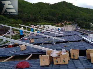 eğimli çatı güneş montaj sistemi