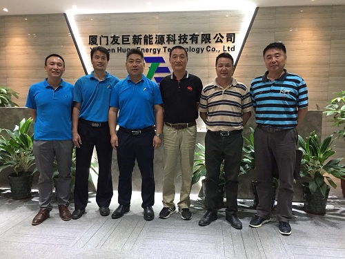  Fujian yeni enerji teknolojisi endüstrisi promosyon derneği sun Yizhao ve sekreter yardımcısı tang hao, işe rehberlik etmek için büyük bir enerjiyi ziyaret etti