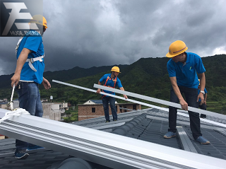 kiremit çatı güneş montaj sistemi
