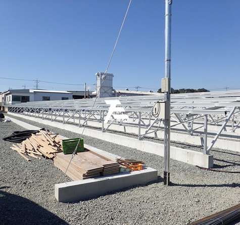  30MW zemin güneş enerjisi montaj sistemi projesi Fukui Japonya